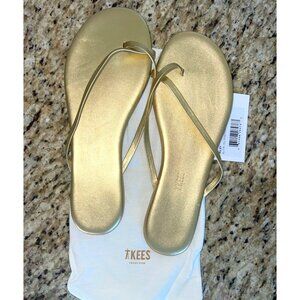 TKEES Women's Riley Sandals, Blink, Gold, Metallic, 11 Medium US